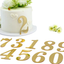 Gold Mirror Numbers 10pcs