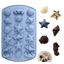 Large Seahorse Starfish and Shell Mould