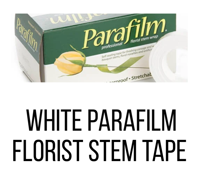 WHITE PARAFLIM FLORIST STEM TAPE