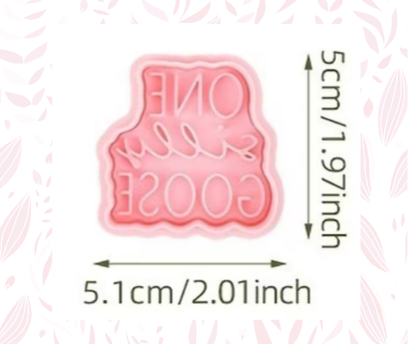 Silly Goose Cookie Cutters with Embossing Stamps 2PC