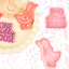Silly Goose Cookie Cutters with Embossing Stamps 2PC