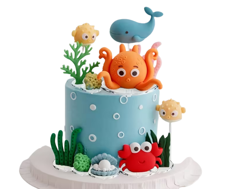 UNDER THE SEA-THEMED Cake Decorations