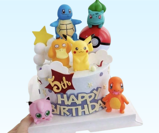 POKEMON 6 PIECE CAKE TOPPER TOY SET