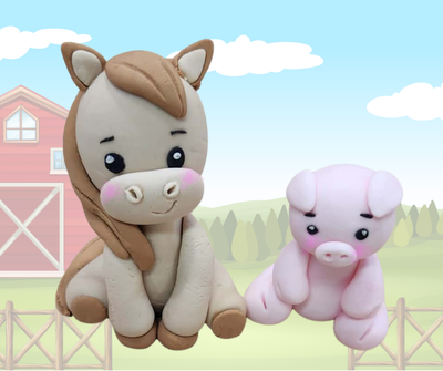 FONDANT FARM FRIENDS TOPPER CLASS (SAT 1.30PM 13TH OF JUNE)