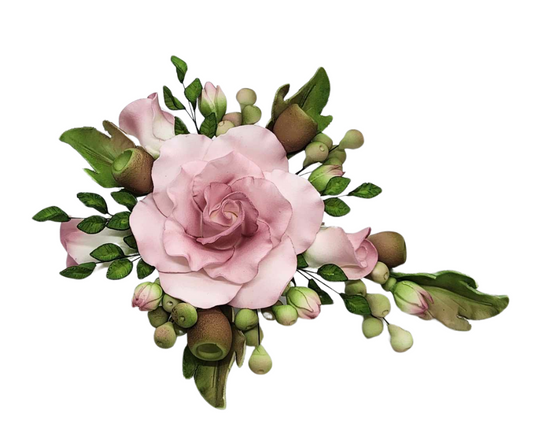 Edible Special Occasion Rose Spray - Dirty Pink