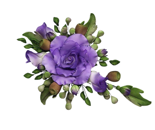 Edible Special Occasion Rose Spray - Purple