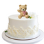 Baby Bear Cake Topper with Pink Bow