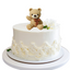 Baby Bear Cake Topper with Brown Bow