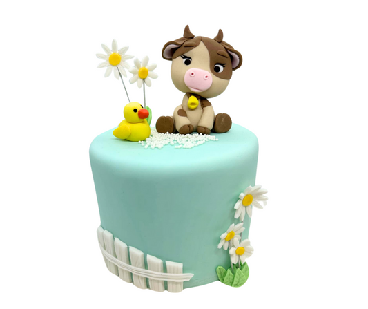 Fondant Farm Animal Cake Class (SUN 18th May 9am to 12pm)