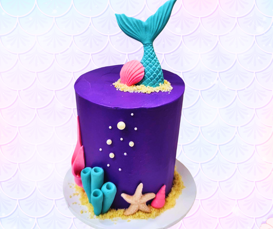 Mini Mermaid Tail Cake Class (SAT 5th July 1.30pm)