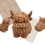 CHOCOLATE CAKE TOPPER HIGHLAND COW