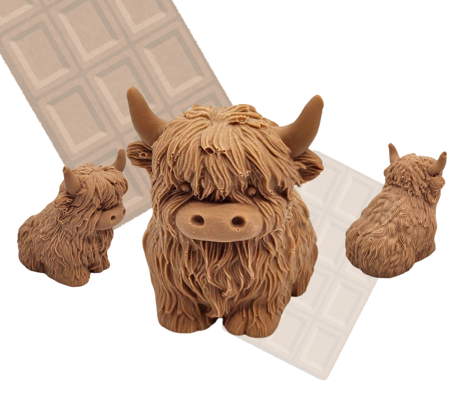 CHOCOLATE CAKE TOPPER HIGHLAND COW