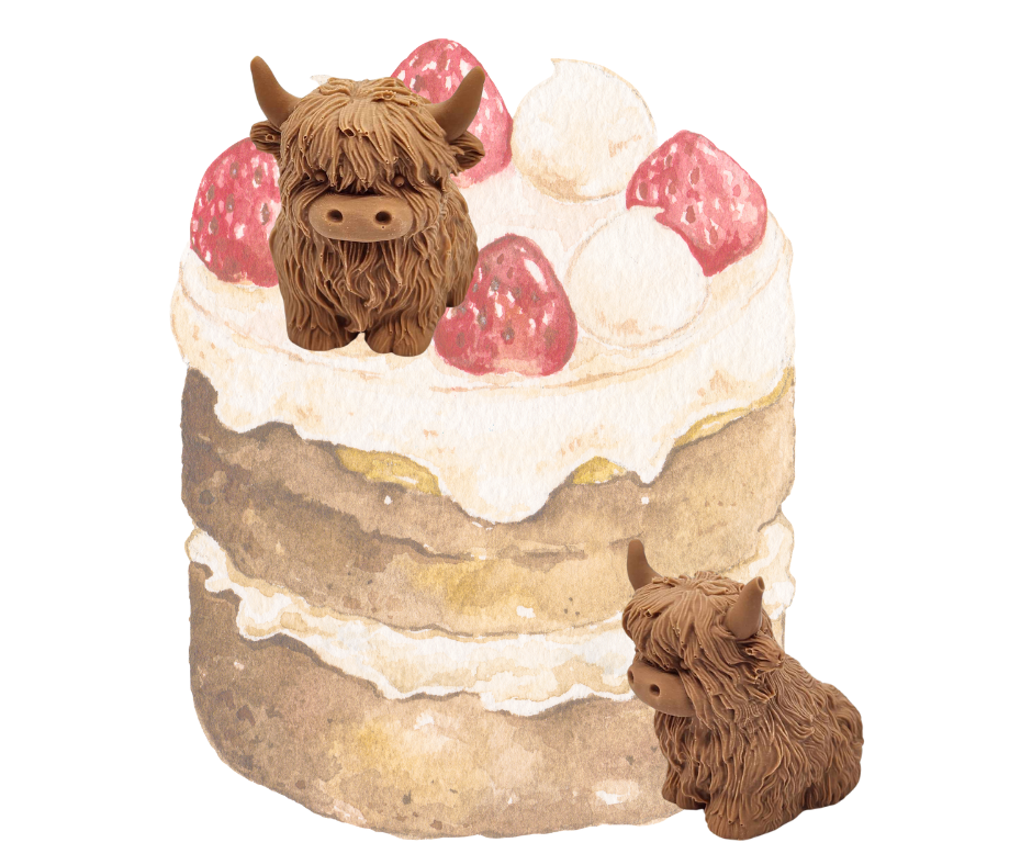 CHOCOLATE CAKE TOPPER HIGHLAND COW