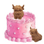 CHOCOLATE CAKE TOPPER HIGHLAND COW