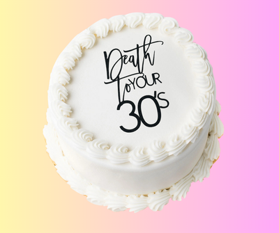 Cake charm - Death to your 30's