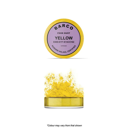 Food Colour Yellow Dust 10ml (Lilac Label) Barco