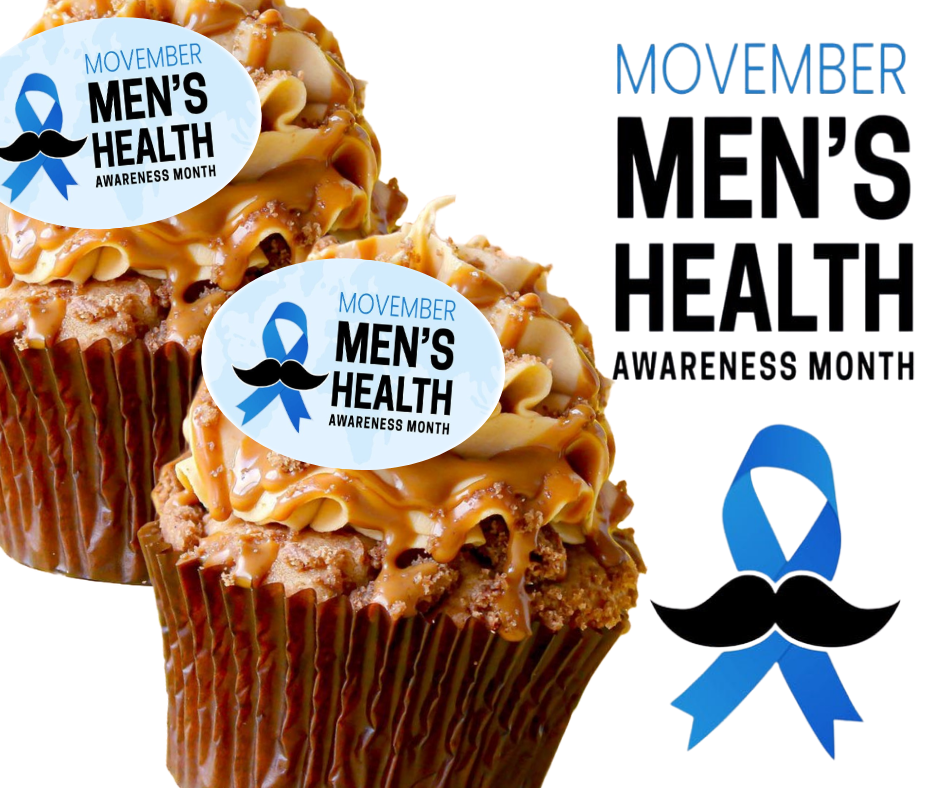 MOVEMBER EDIBLE CUPCAKE TOPPERS