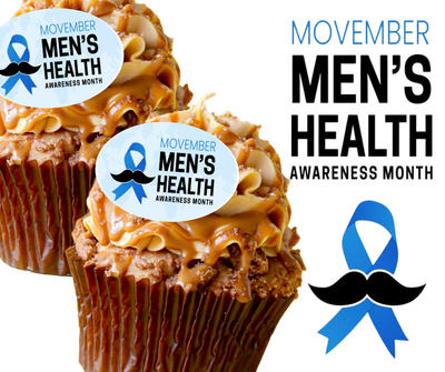 MOVEMBER Edible Prints CUPCAKE TOPPERS
