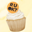 R U OK DAY EDIBLE WAFFER CUPCAKE TOPPERS