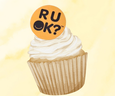 R U OK DAY EDIBLE WAFFER CUPCAKE TOPPERS