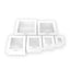 LOYAL 6" Low Square Cake Boxes with Top Window