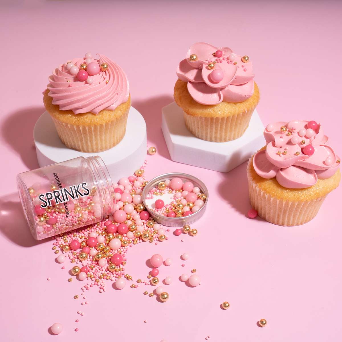 PINK VELVET Crunch Sprinkles 70g - by Sprinks