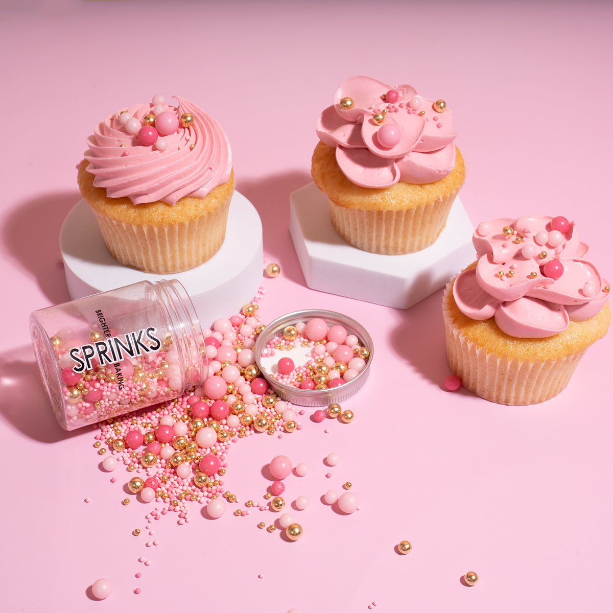 PINK VELVET Crunch Sprinkles - by Sprinks