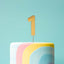 Cake Topper Bold Gold Number 1