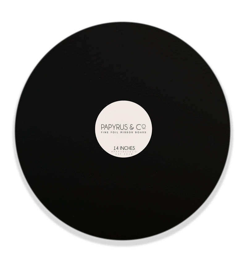 Cake Board Masonite (Black Matte) 14" Round PAPYRUS.