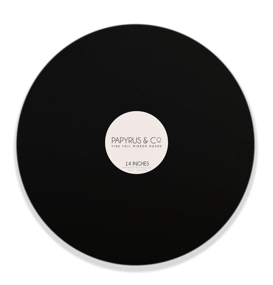 Cake Board Masonite (Black Matte) 14" Round PAPYRUS.