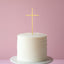 GOLD Metal Cake Topper - FINE CROSS
