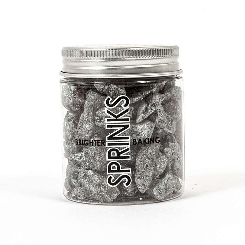 SILVER Large Rock Sugar Sprinkles (75g) - by Sprinks – view 2