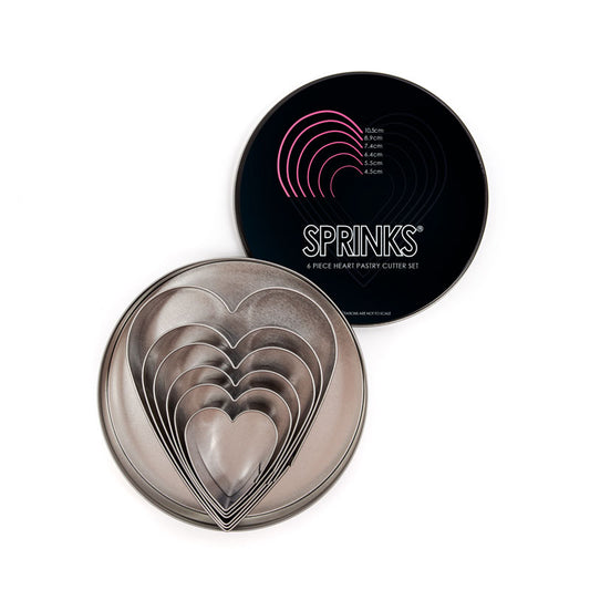 Cutter 6-Piece HEART Stainless Pastry Cutter Set - SALE