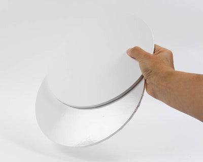 GLOSS WHITE 12" Round Masonite Cake Board