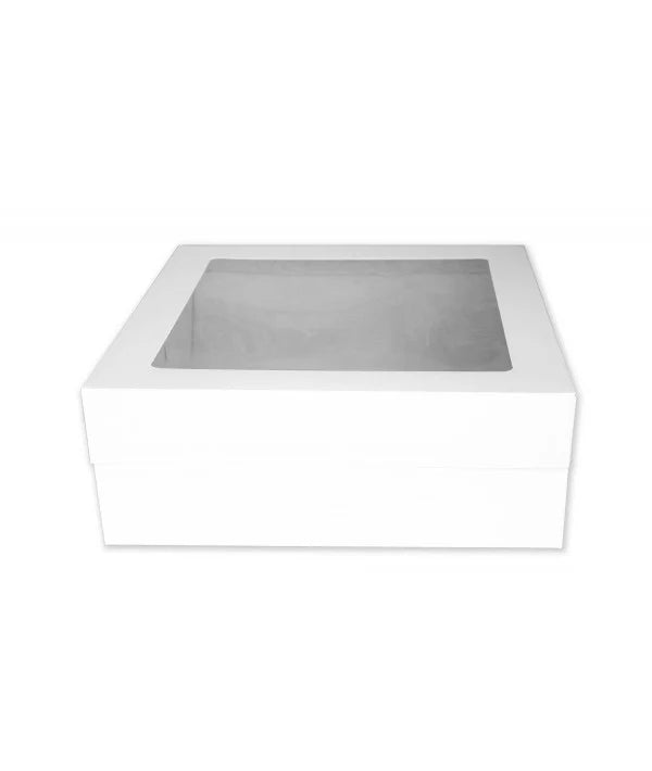 LOYAL 6" Low Square Cake Boxes with Top Window