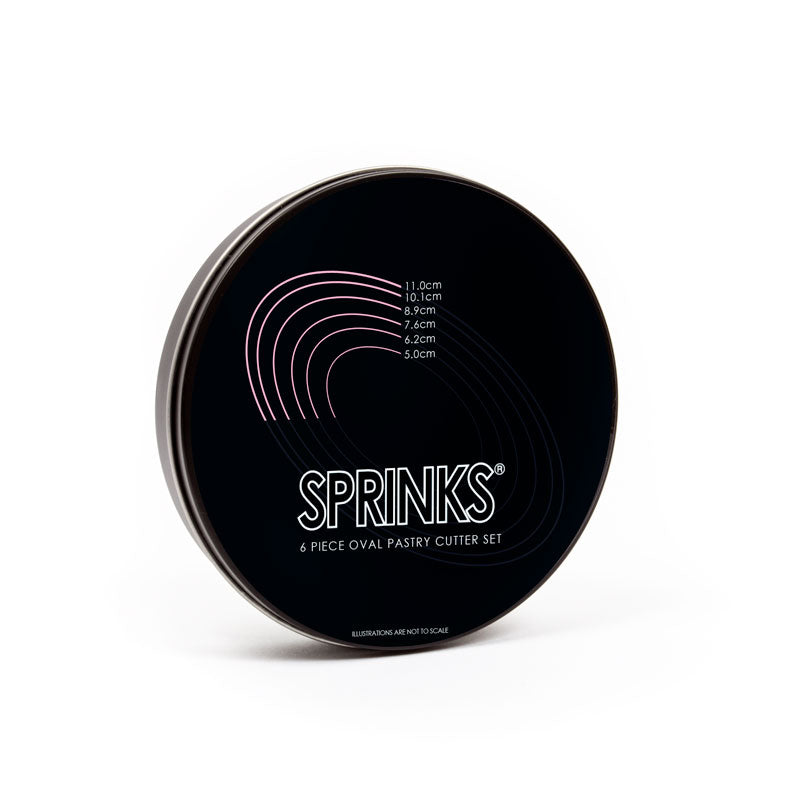 6-Piece OVAL Stainless Pastry Cutter Set - by Sprinks