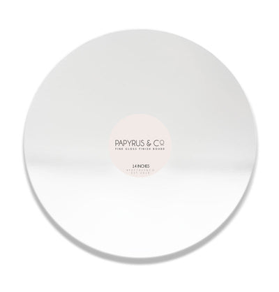 Cake Board Masonite (White Gloss) 14" Round
