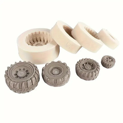 Tyre Silicone Mould 4pc Set