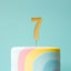 Cake Topper Bold Gold Number 7