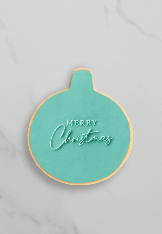 Cookie Stamp MERRY CHRISTMAS 1 COO KIE Embosser Stamp