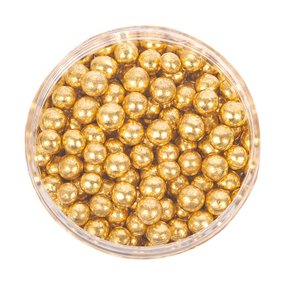 Crunchy SHINY GOLD 4mm Sprinkles (75g)