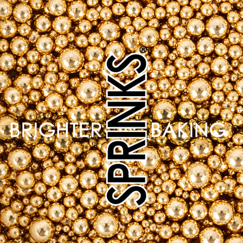 SHINY GOLD BUBBLE BUBBLE Sprinkles | 500g | SPRINKD