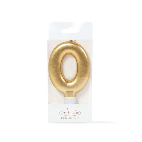 Number 0 | Candle | Gold | Single