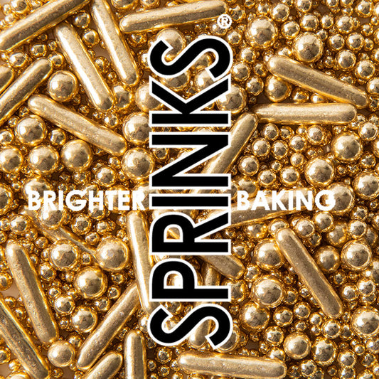 Sprinkles Bubble & Bounce Metalic Shiny Gold 500g by Sprink