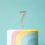Cake Topper Bold Silver Number 7