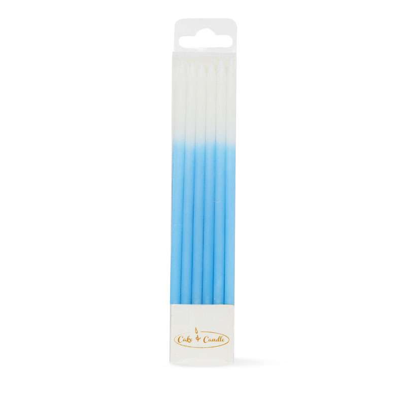 Candle Ombre Cake Candles Blue (Pack of 12)