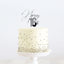 SILVER Metal Cake Topper - HAPPY 16th