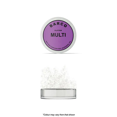 FLITTER GLITTER | MULTI COLOUR (WHITE) | NON TOXIC | 10ML | BARCO