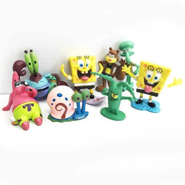 Cake Topper Sponge Bob 8pc Set