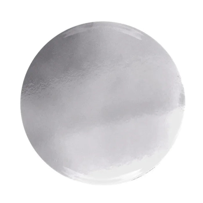 CAKE BOARD | SILVER | 14 INCH | ROUND | CARDBOARD | 2MM THICK (DISCONTINUED)